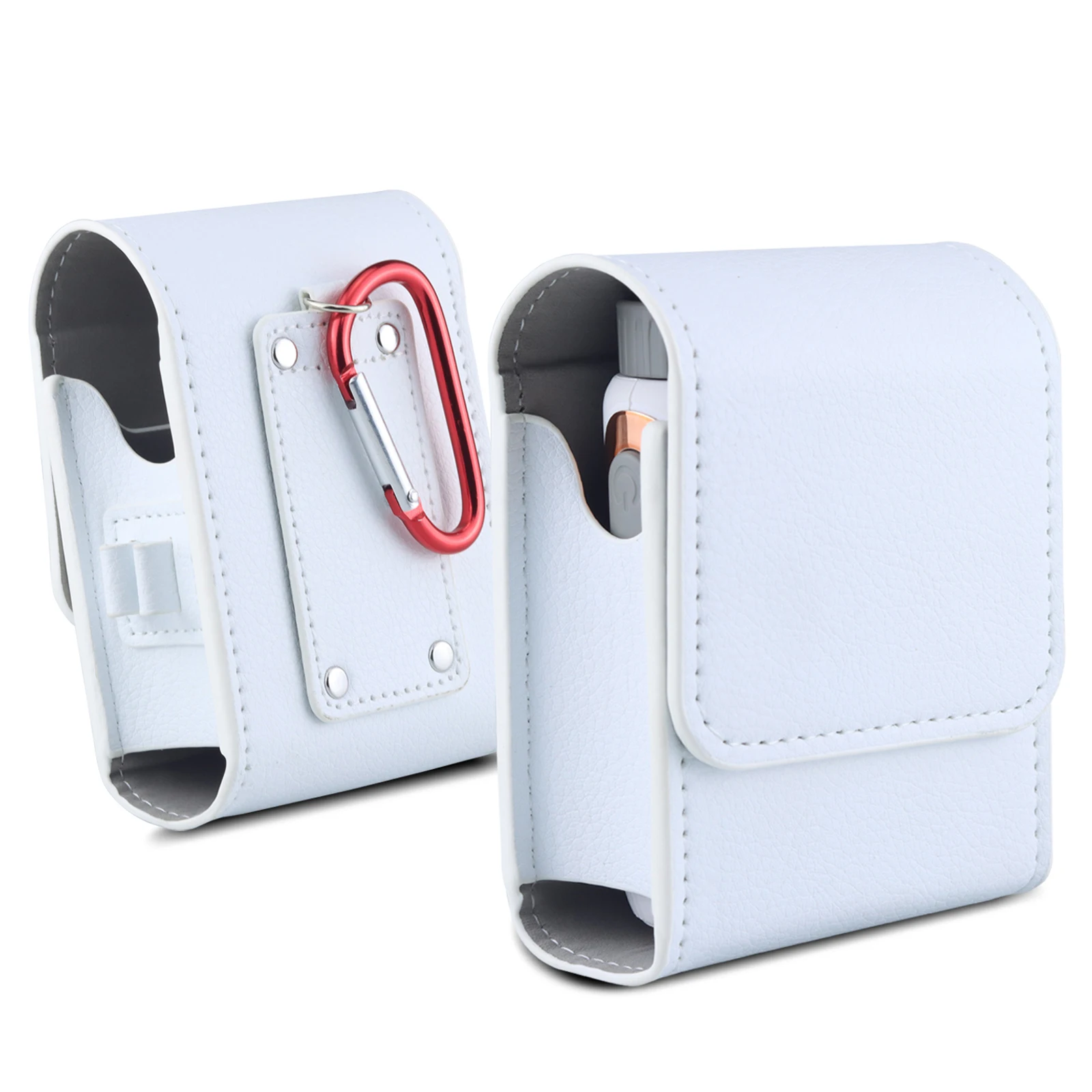 Golf Rangefinder Case PU Leather Golf Range Finder Carry Bag with Carabiner Wonderful Gifts for Your Golfer Friends and Families