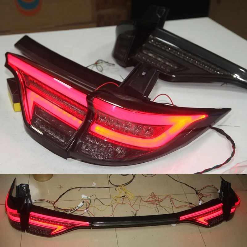 LED REAR LIGHT FOR Toyota Previa 2006-2012 SMOKE Black Led Strip LF