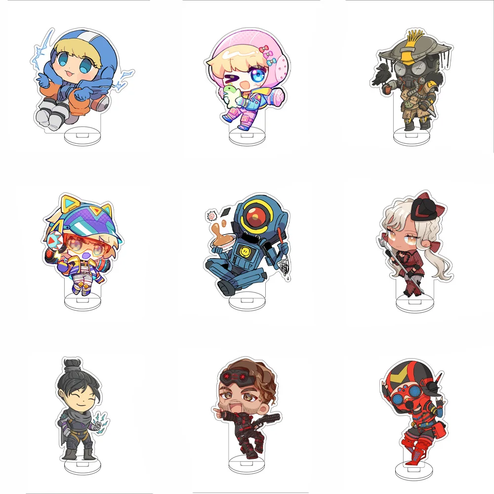 10CM Anime Apex legends Figure Stand Model Kairi Imahara/Wraith/Horizon Cute Desk Decor Standing Sign Gifts