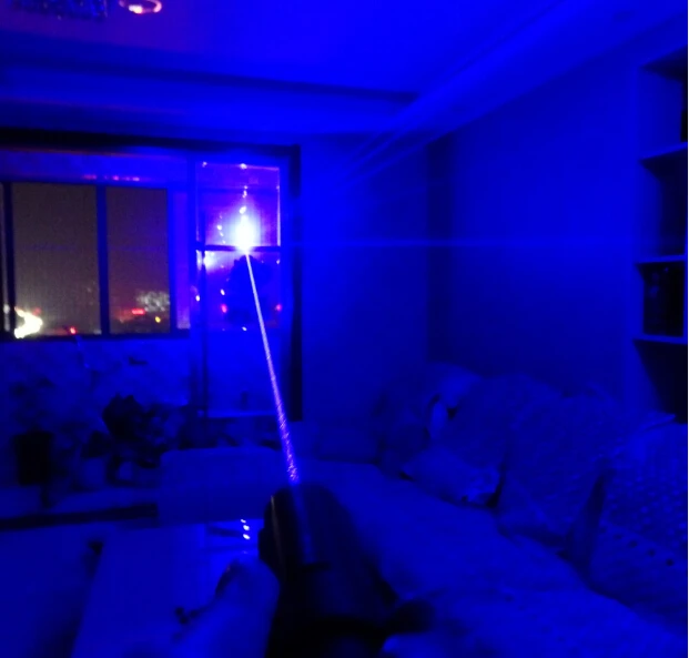 Laser Light Pointers 450nm 445nm Blue 500000m Focusable Laser Burn Match Hunting Accessories Cat Toy Lazer Torch（No battery） view 6