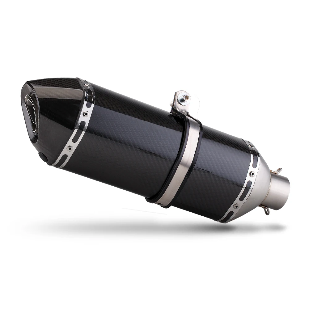 

For AK Z400 kawasaki er6n sv650 Z800 R1 cb650f cb1000r cbr250r Universal 51MM Motorcycle Exhaust Muffler Pipe Escape Moto