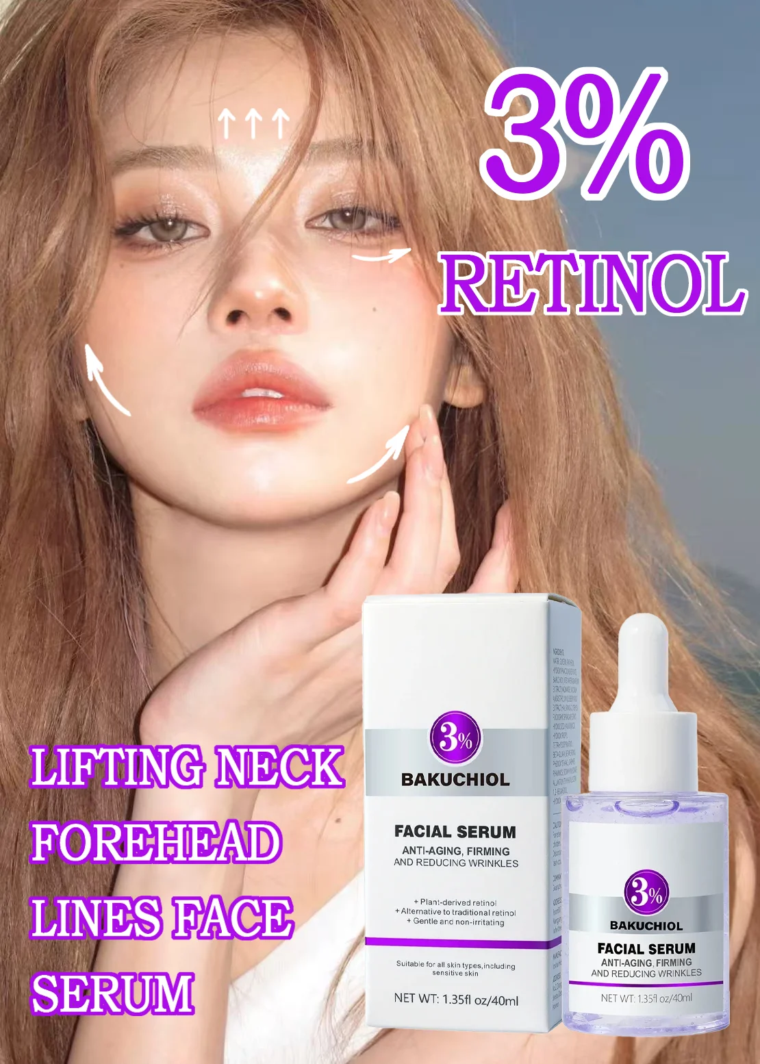 

Антивозрастная черная технология! Эссенция для лица с ретинолом 3%, может поднять кожу и пробуждать ее пухлым и сияющим свечением.