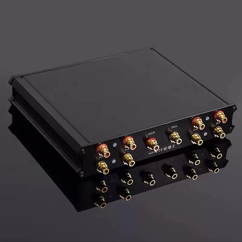 BREEZE's new series of fever grade zero loss 4-channel audio signal input switch 4 options 1 passive front-end signal controller
