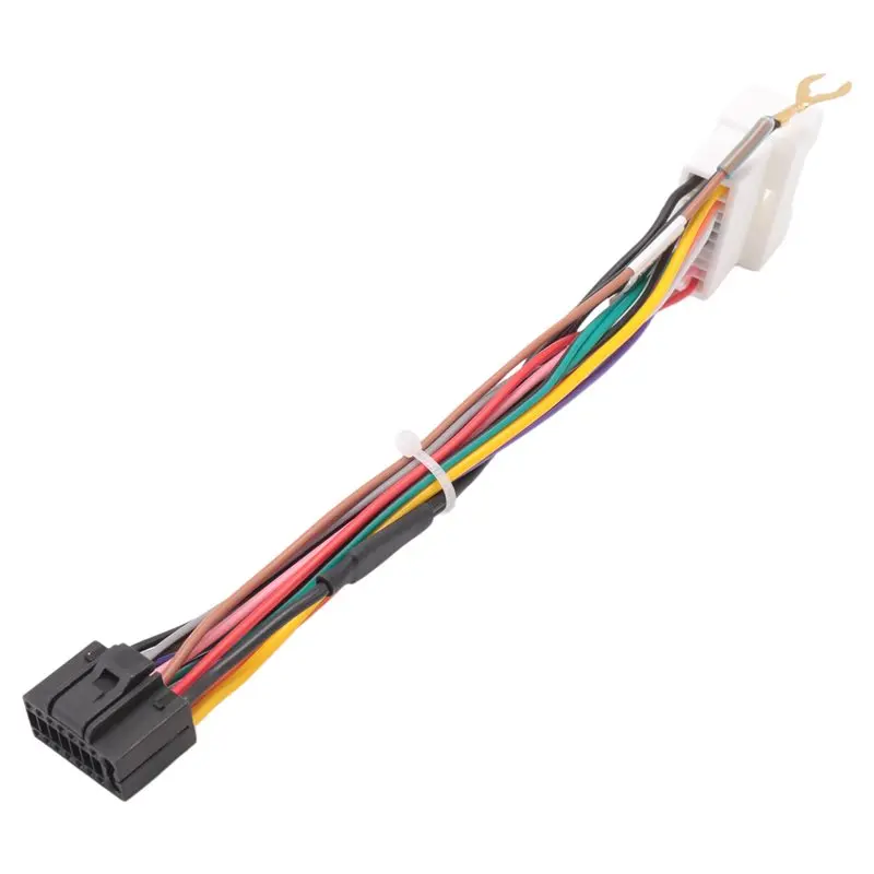 1Pc Car Stereo Radio 16PIN Adaptor Wiring Harness For Mitsubishi Lancer-Ex ASX Power Calbe Wire Head Unit Harness-N25R