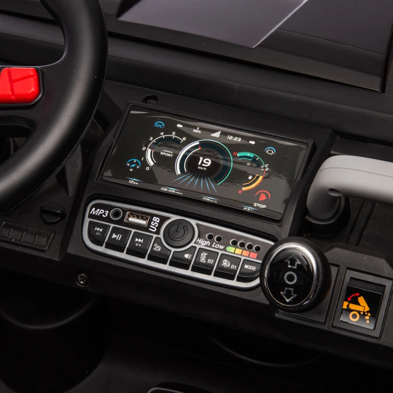 Elektryczny pojazd dla dzieci 24V, antypoślizgowe opony, elektroniczne sterowanie, trójpunktowe pasy bezpieczeństwa, zabawka do jazdy, bezpieczny samochodzik dla malucha.