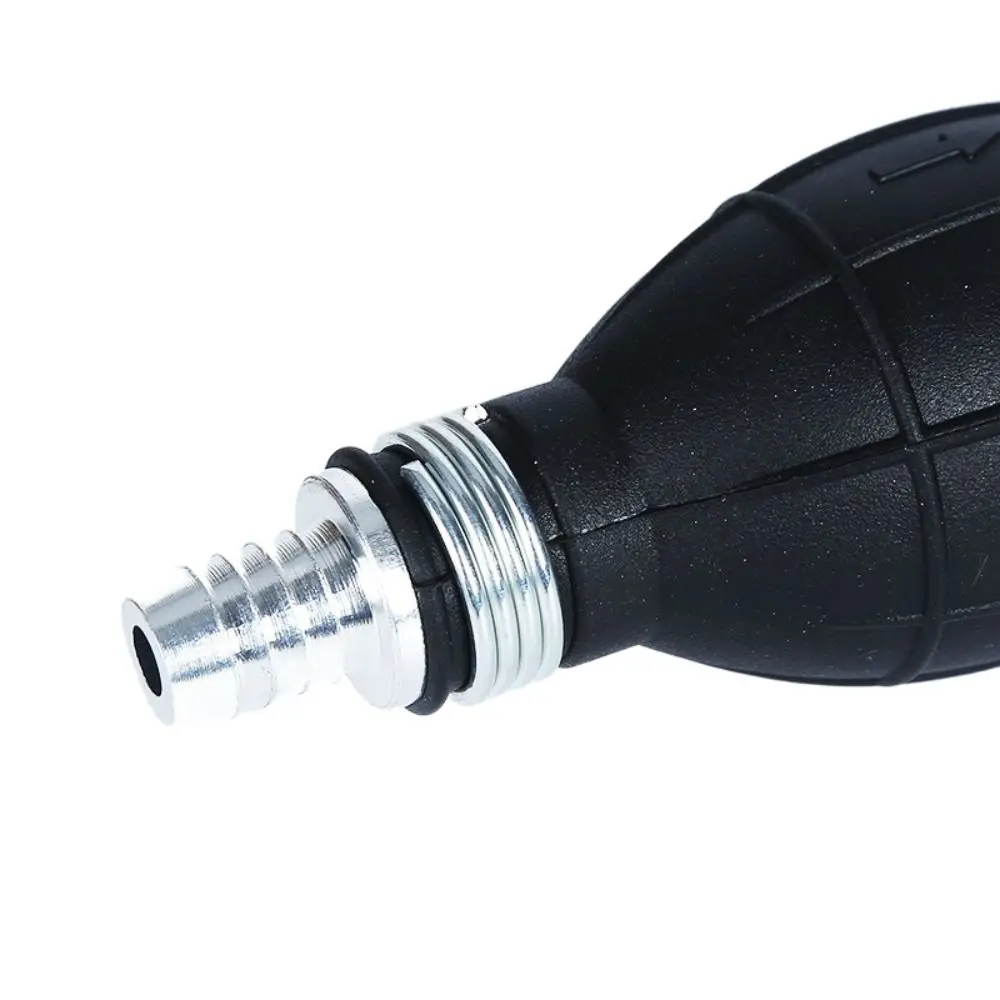 6/8/10/12mm Manual Fuel Pump Rubber Aluminum Hand Primer Oil Gasoline Petrol Diesel Liquid Transfer Tool view 4