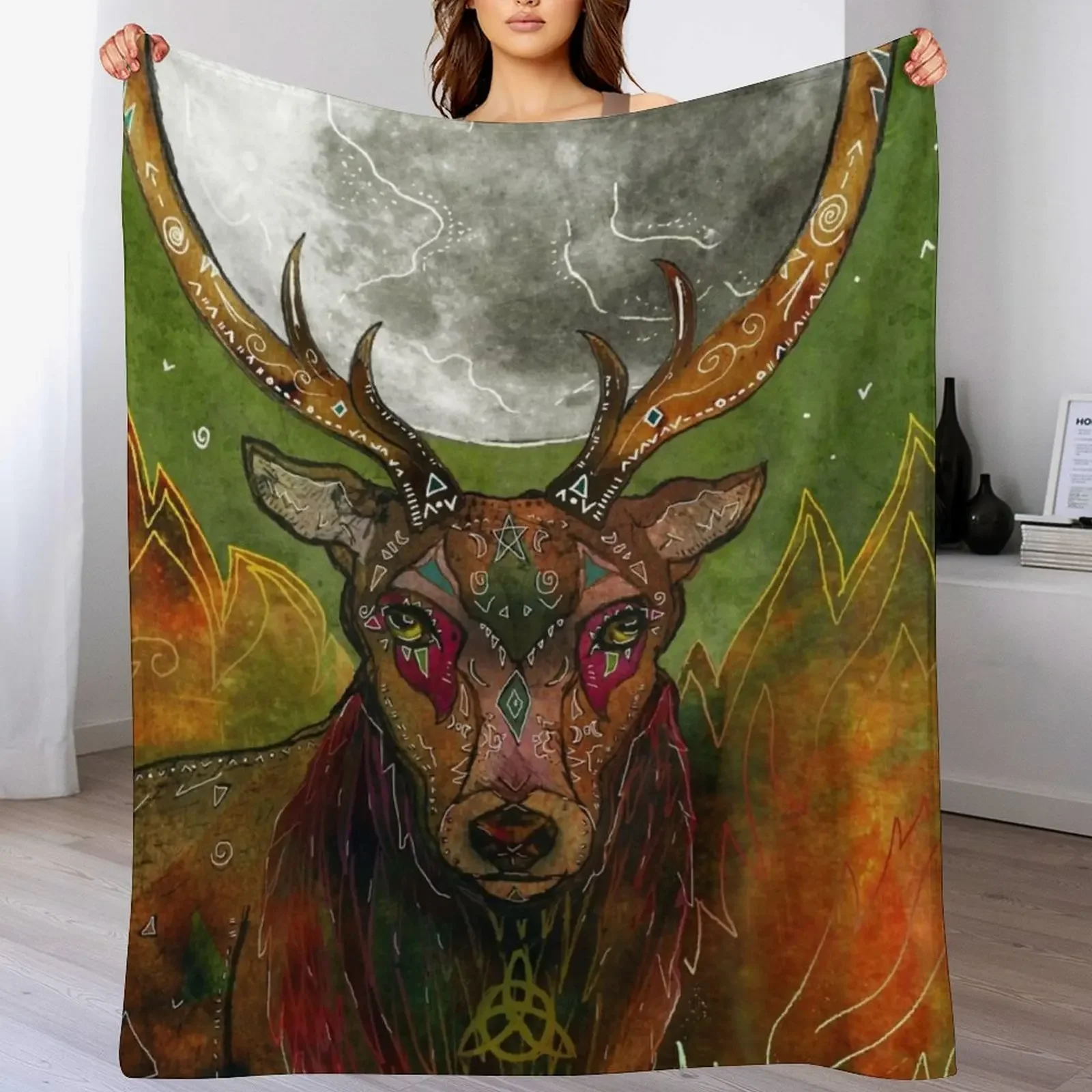 The Sacred Union Throw Blanket Stylish Warm Blanket for Living Room Bedroom