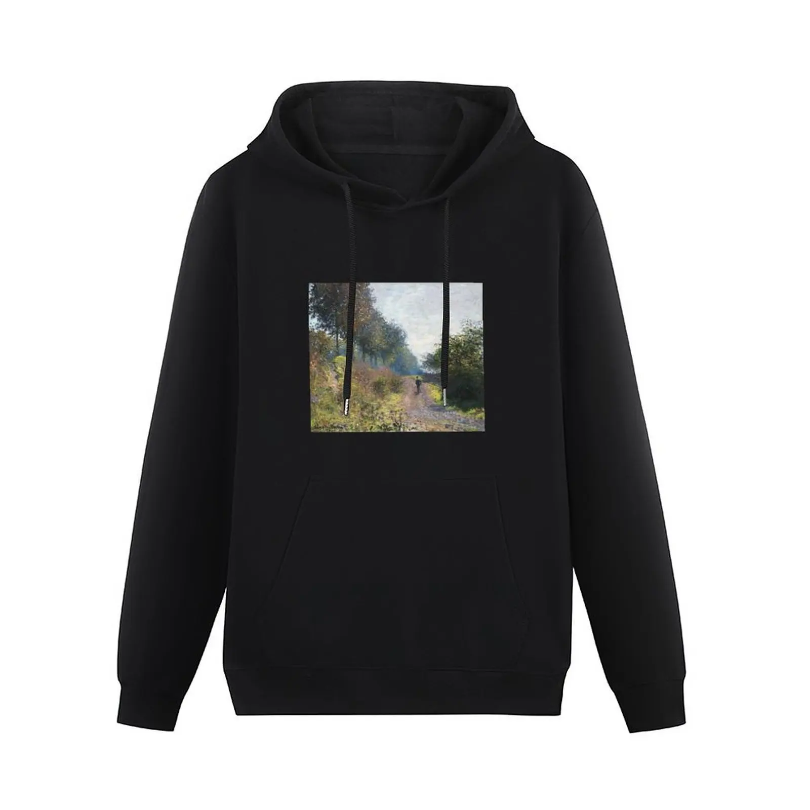 Claude Monet, French, 1840-1926 'The Sheltered Path' Pullover Hoodie korean style clothes mens clothes tracksuit