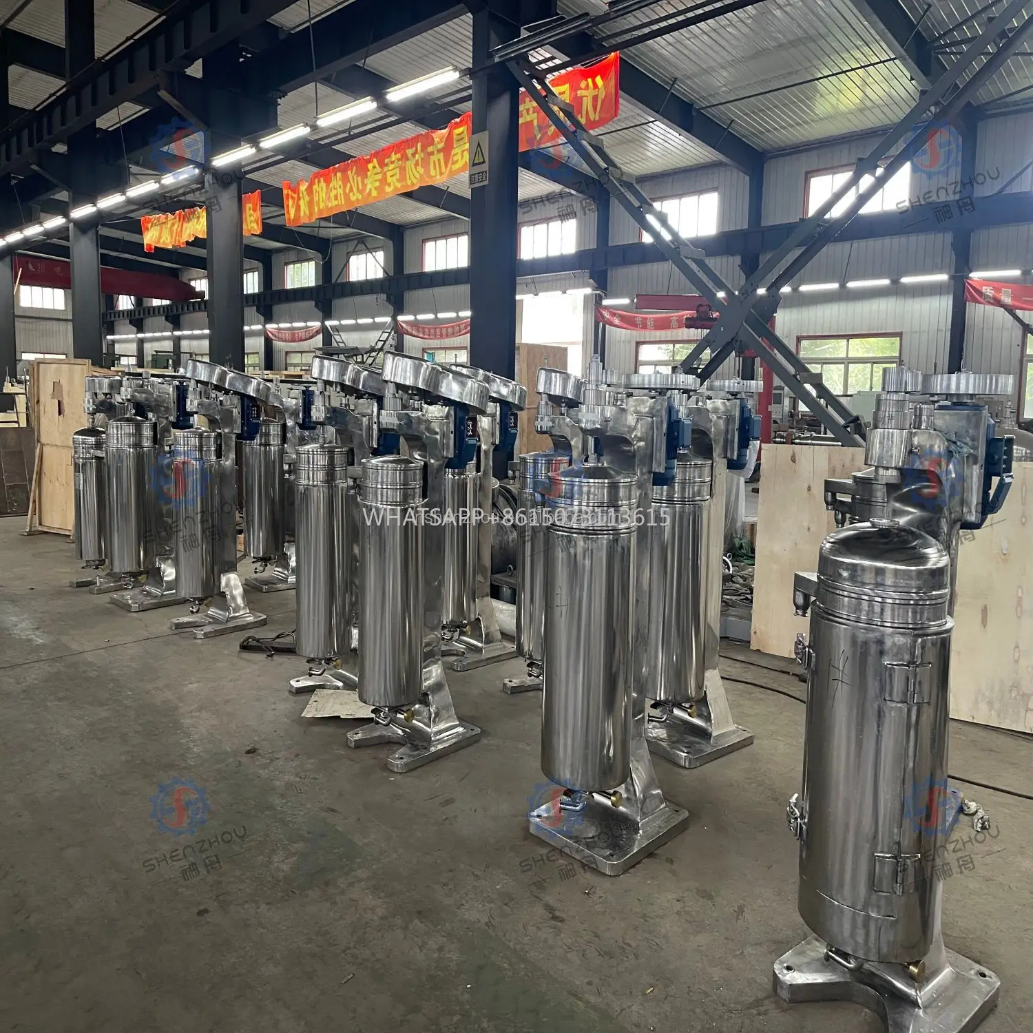 Centrifuga tubolare automatica a ciotola ad alta velocità per la separazione dell'olio di cocco nell'industria alimentare