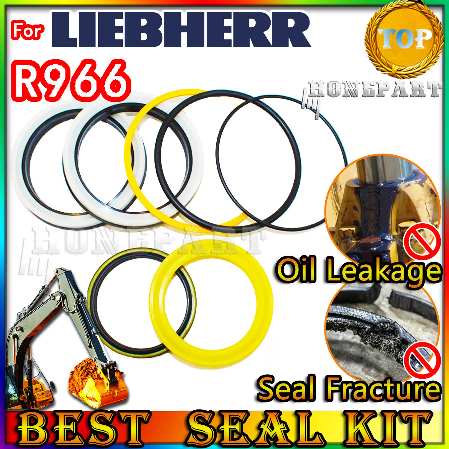 

FOR Liebherr R966 Oil Seal Repair Kit Excavator Spovel Hammer Construction Tool Set Pack Heavy Master Excavating Machinery Parts