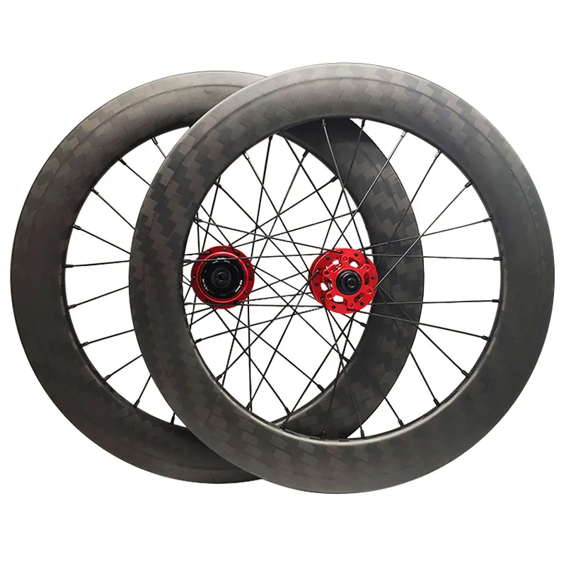 20 Inch 406 Carbon Wheels 11 Speed Super Light Folding Bicycle Rim Disc Brake 30 38 50 Depth for Birdy Bike