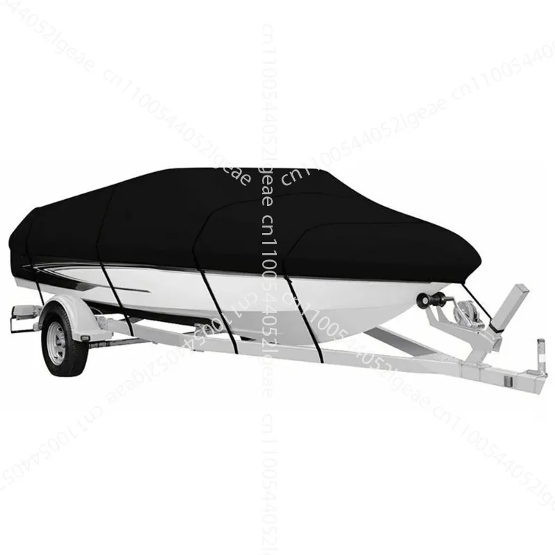 

Yacht Cover Boat Suit Speedboat Lure Boat 600 Heavy-Duty Oxford Fabric Waterproof V-Cover