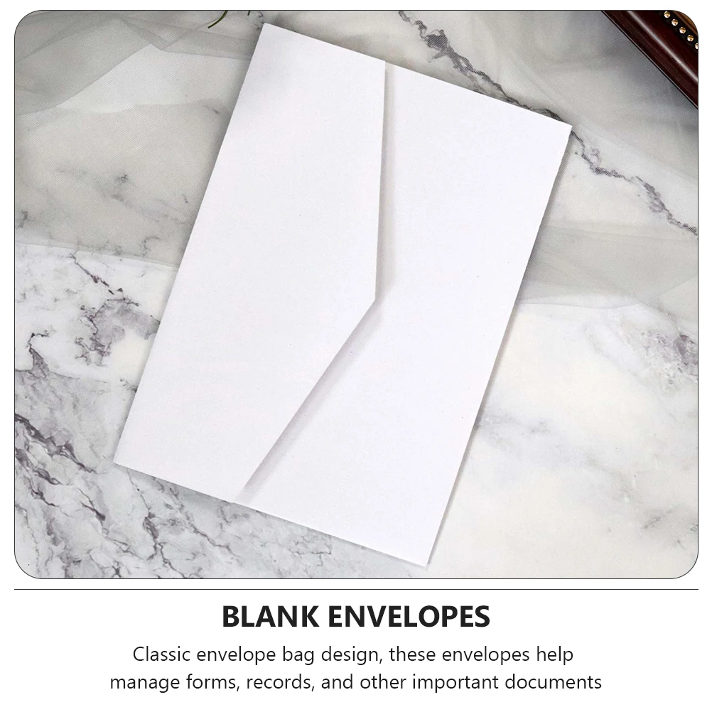 Mini Envelope Em Branco Saco De Armazenamento De Documentos, Sem Envelopes De Palavras, Saco De Correio, Embrulho De Cartões, Embalagem De Papel Carta, Negócios, Novo, 100 Pcs