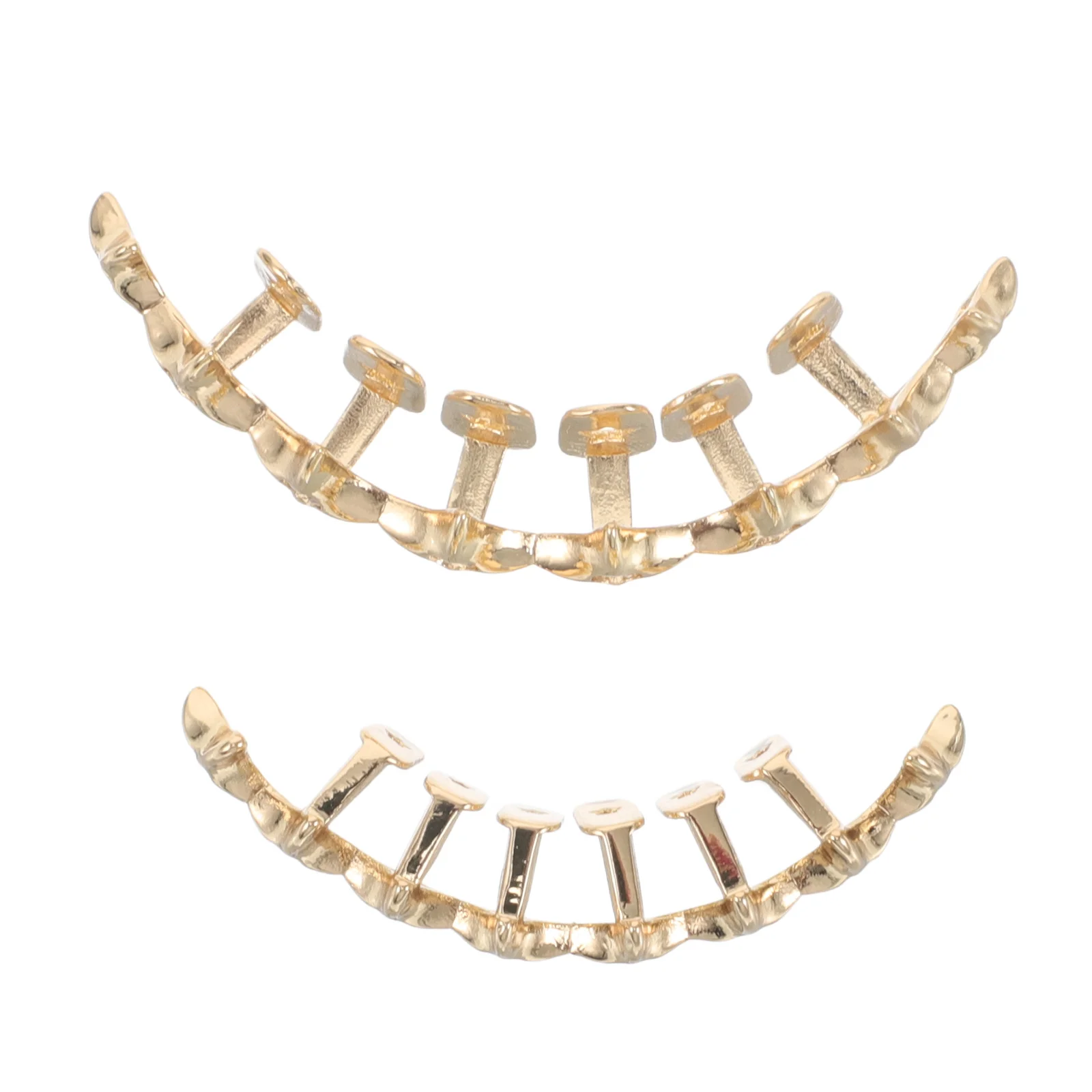 

Hip Hop Gold Plated Teeth Grills Pattern Men Women Party Costume Prop Accessory Fake Grill Hop Teeth Braces