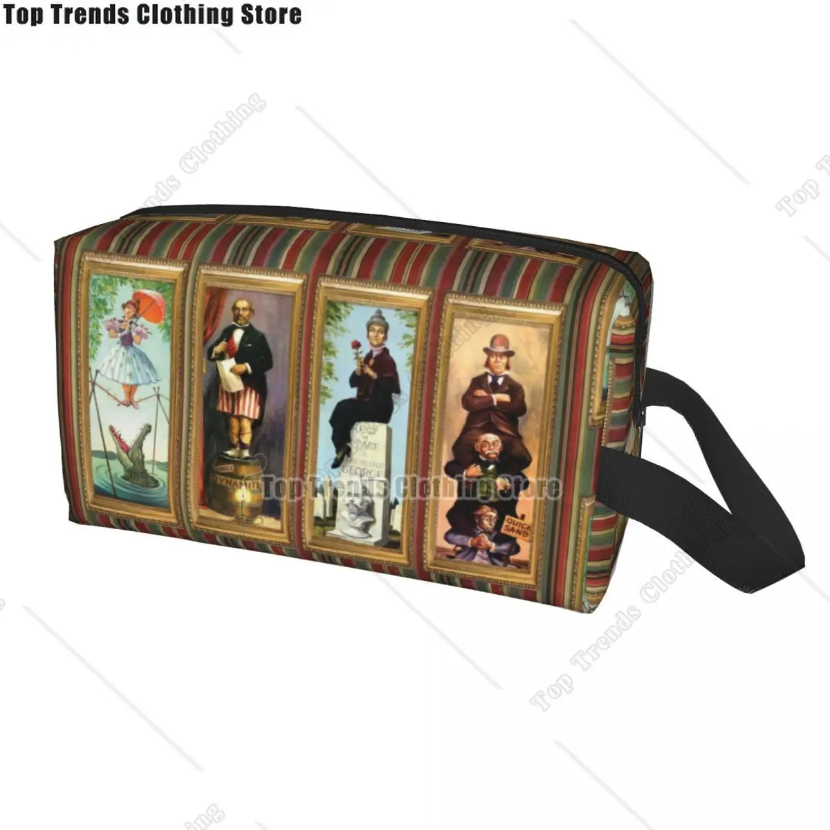 

Cute Haunted Mansion Stretching Travel Toiletry Bag Women Cosmetic Makeup Organizer Beauty Storage Dopp Kit