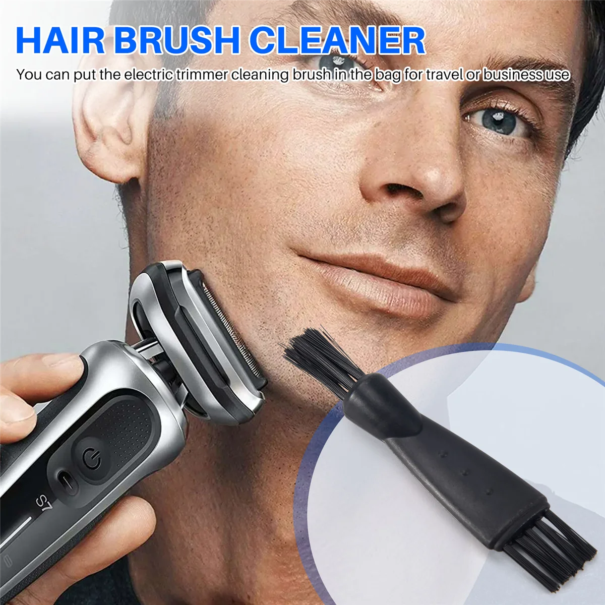 4Pieces Double-Sided Razor Trimmer Shaver Cleaning Brush Clipper Cleaner Brush Clipper Cleaning Brush for Men