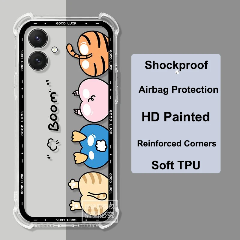 For Samsung A06 Anti-fall Casing For Galaxy A 06 Soft TPU Silicone Transparent Case A55 A54 A53 A52 A42 A15 M55 S24 S23 S22 S21 image 5