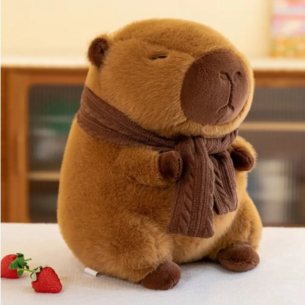 Hot Plush Stuffed Doll Cute Scarf Pufferfish Plush Kawaii Animal Toy Children's Birthday Gift Capybara Doll Kids Toys