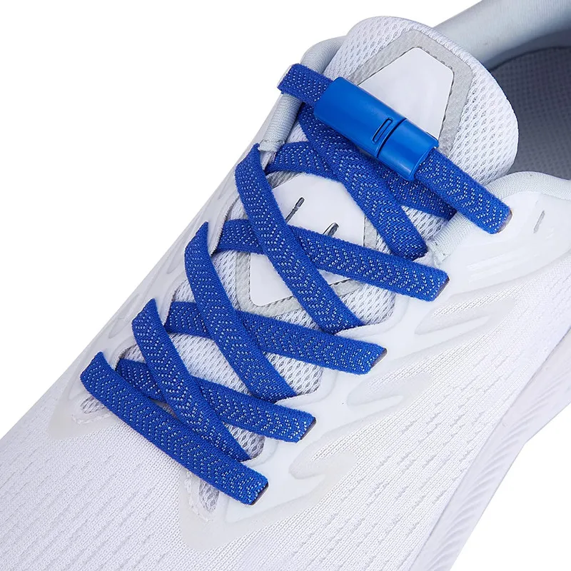 

1Pair New Upgrades Magnetic Lock No Tie Shoelaces Lazy Elastic Laces Sneakers Flat Rubber Bands Shoelace Sport Running Strings