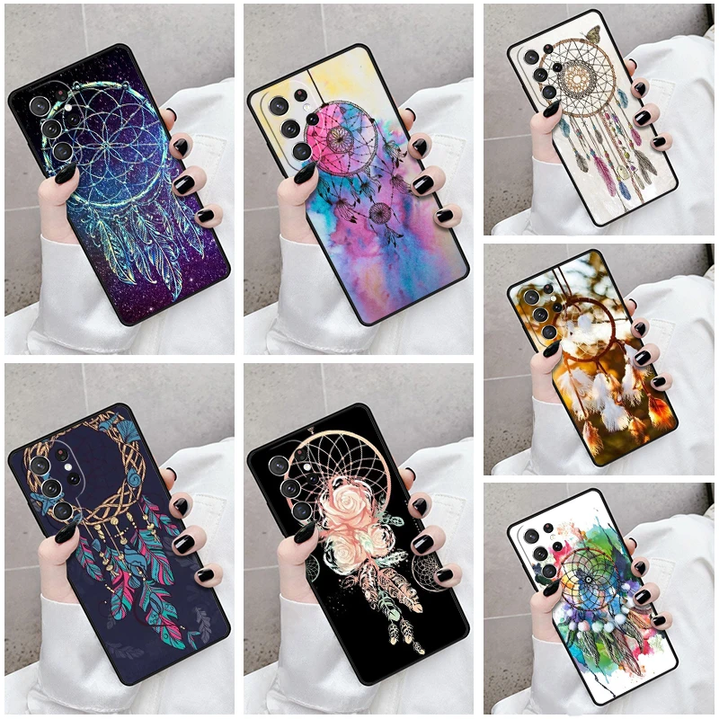 Phone Case For Samsung Galaxy S24 S23 S21fe S22 Ultra Plus Note 10 20 S8 S9 S10 Cover Dream Catcher