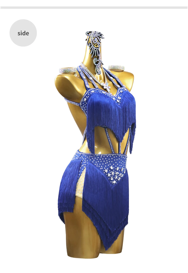 2026 Latein-Praxiskleidung Tanzkleid Aufführungskleidung Fransenrock Damenanzug Mädchen Sport Bühne Samba Ballsaal Party Kostüme – Detail 8