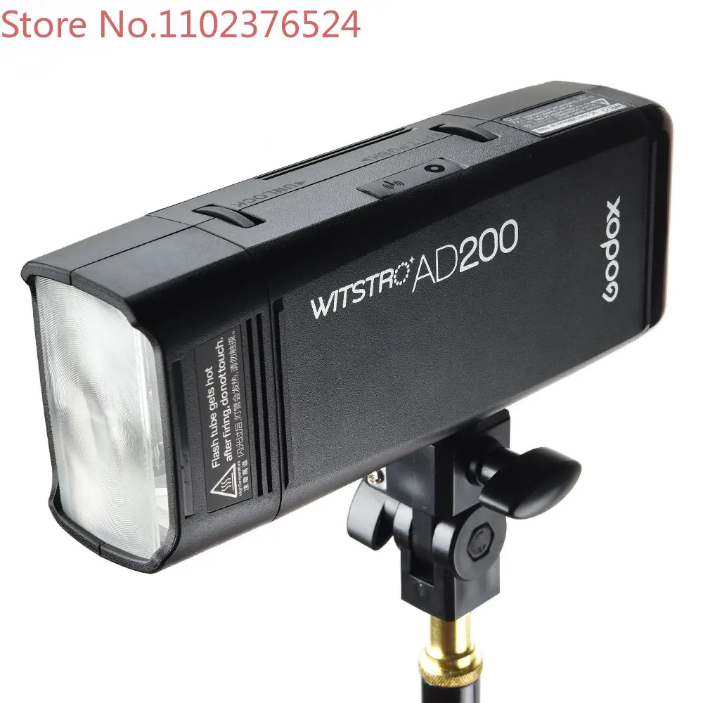 

GODOX AD200 200Ws 2.4G 1/8000 HSS 500 full power camera strobe flash light with battery