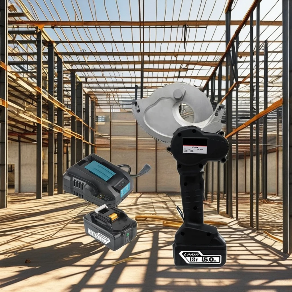 "EC-50M Electric Cable Cutter - Battery Powered for ACSR (Crimp/Cut/Strip)"