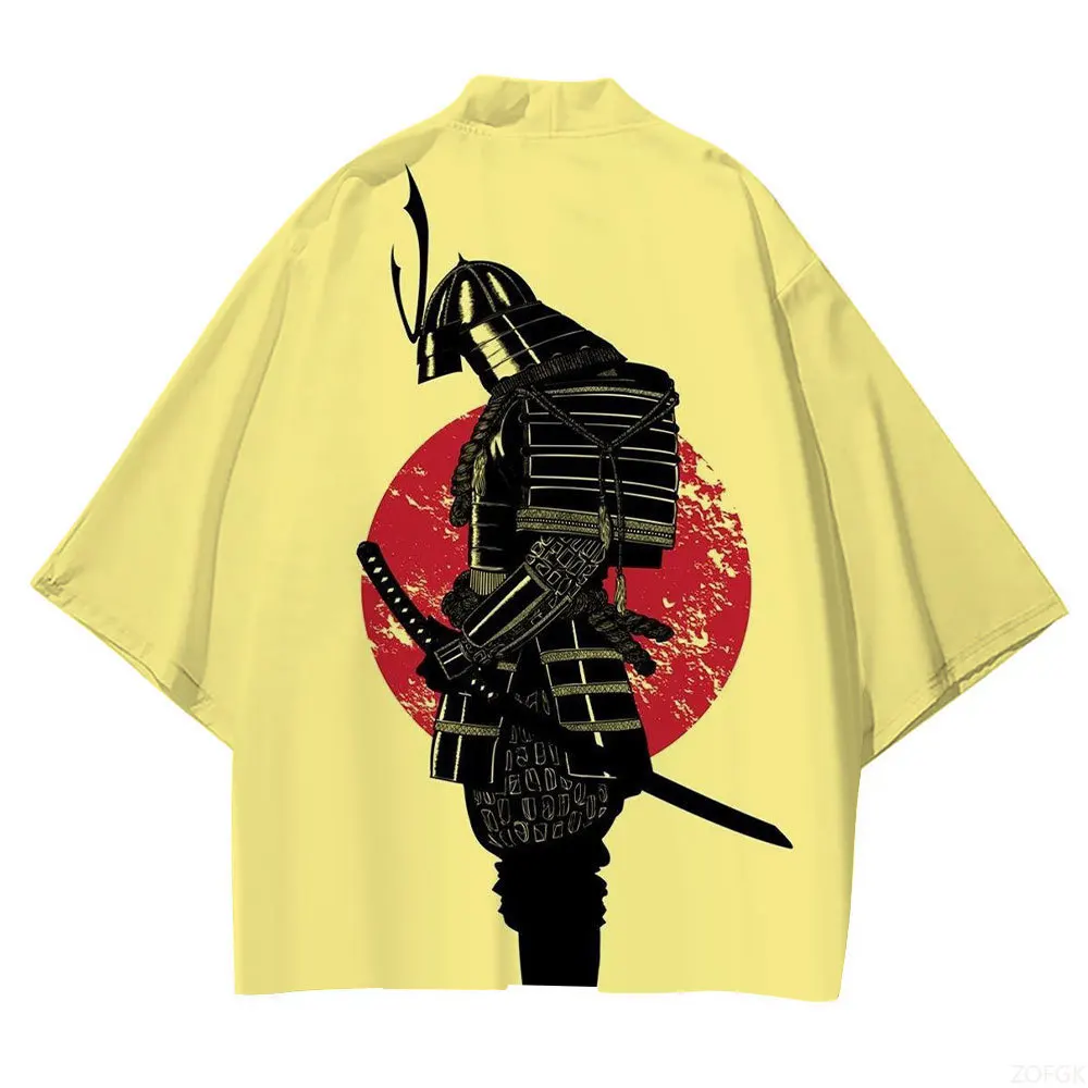 

Лидер продаж 2023, 3D цифровое японское кимоно с принтом самурая, свободная серия аниме, унисекс, японское кимоно