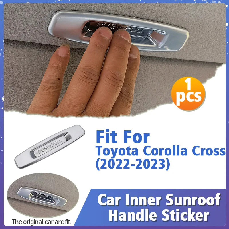 

For Toyota Corolla Cross 2022 2023 ABS Car Inner Sunroof Handle Sticker Decoration Cover Trim Interior Accessories Styling