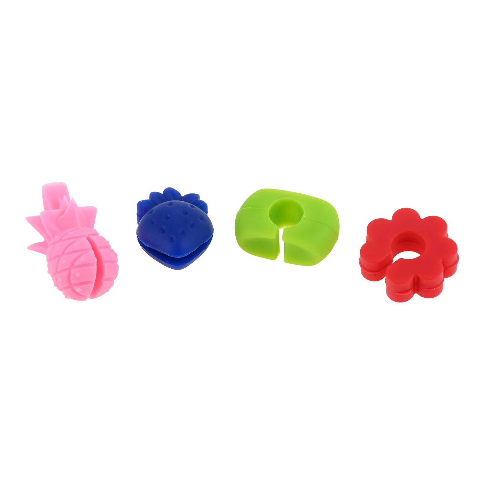 8Pcs/lot Cute Colorful Wine Glass Charm Drink Markers Distinguish Wine Glass Tags Drinking Cup Identifier Sign Bar Kitchen Decor