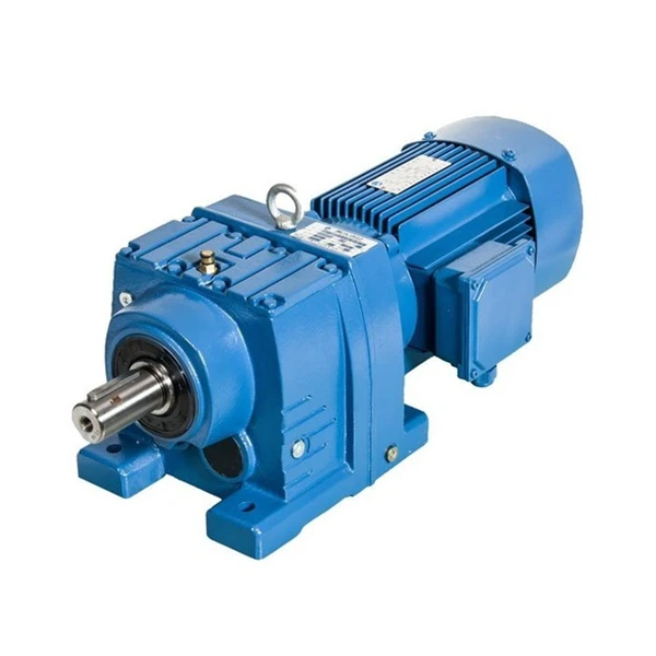 High torque 2.4-55435N.m helical geared motor R37 helical gear box with motors