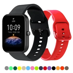 Silicone Watch Strap For Amazfit Bip 3 Smartwatch Bracelet Correa Wristband For Amazfit Bip 3 Pro/Bip U/S /Lite /GTS 2 3 4 4mini