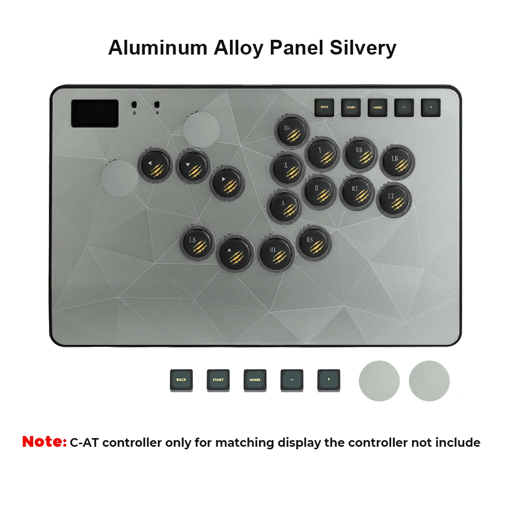 Haute42 C-AT Magnetic Aluminum Alloy Panel With Laser-Etched Diamond Pattern For Hauyepad C-AT Controller Replaceable Panel image 3