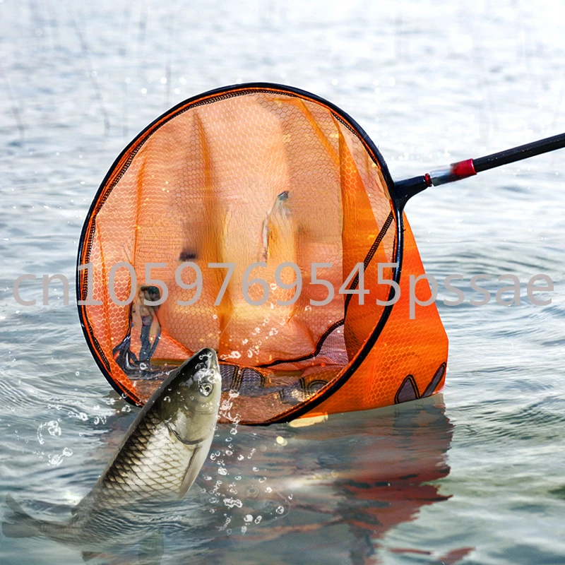 

Рыболовная сеть, черная, углеродная, с защитой от крючков, суперлегкая, быстросохнущая, телескопическая