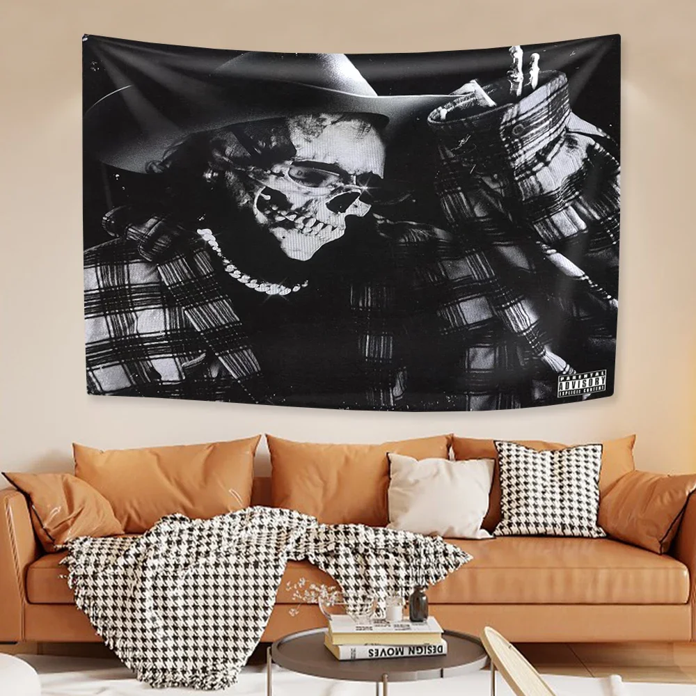 Suicideboys Kill Yourself Tapestries Wall Hanging Rapper Home Decor Aesthetic Dorm Background Room Decoration Concert Banner