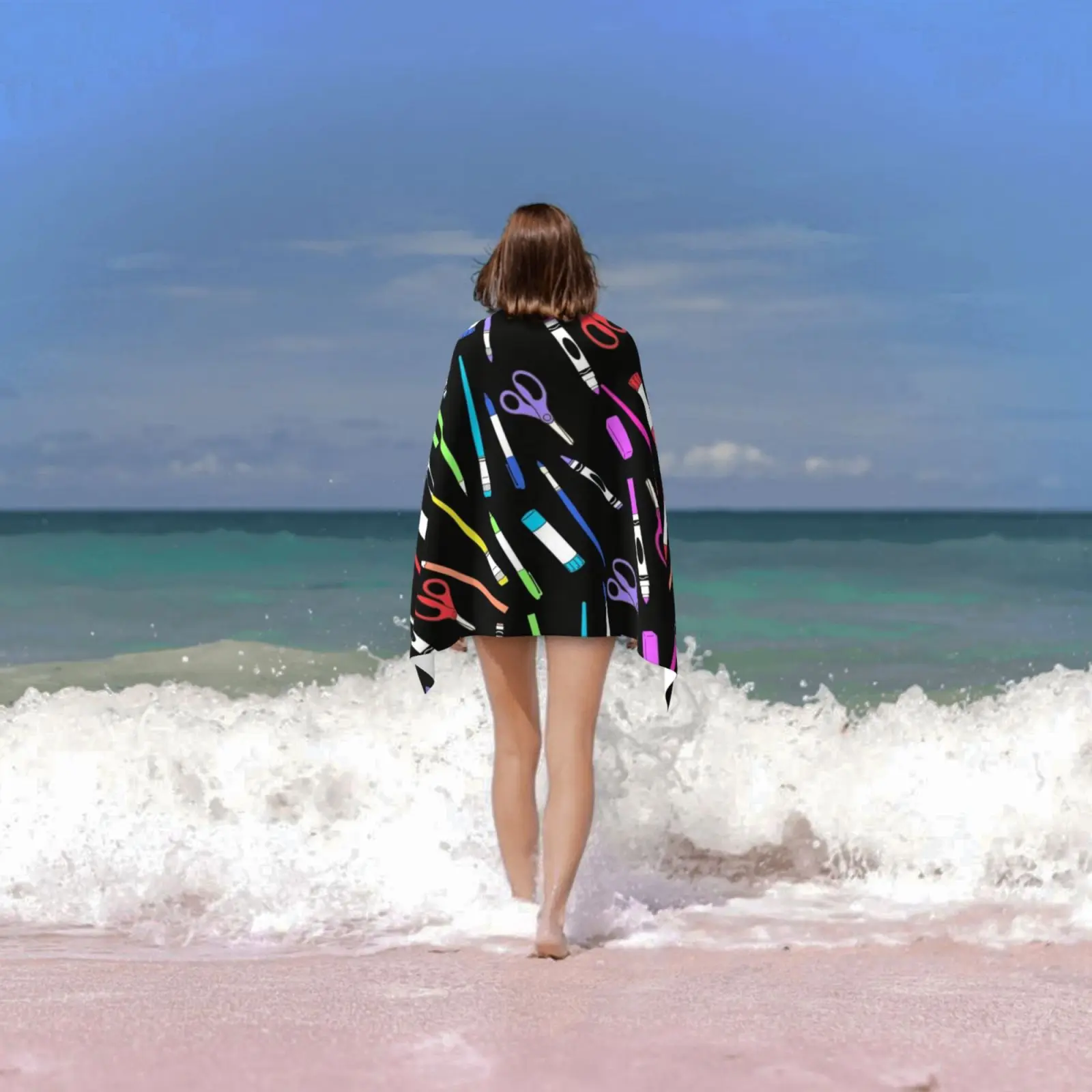 الخردة السحرية منشفة مخصصة منشفة حمام الفن المعلم الفن لوازم الفن فئة المعلم اللوازم المكتبية الملونة