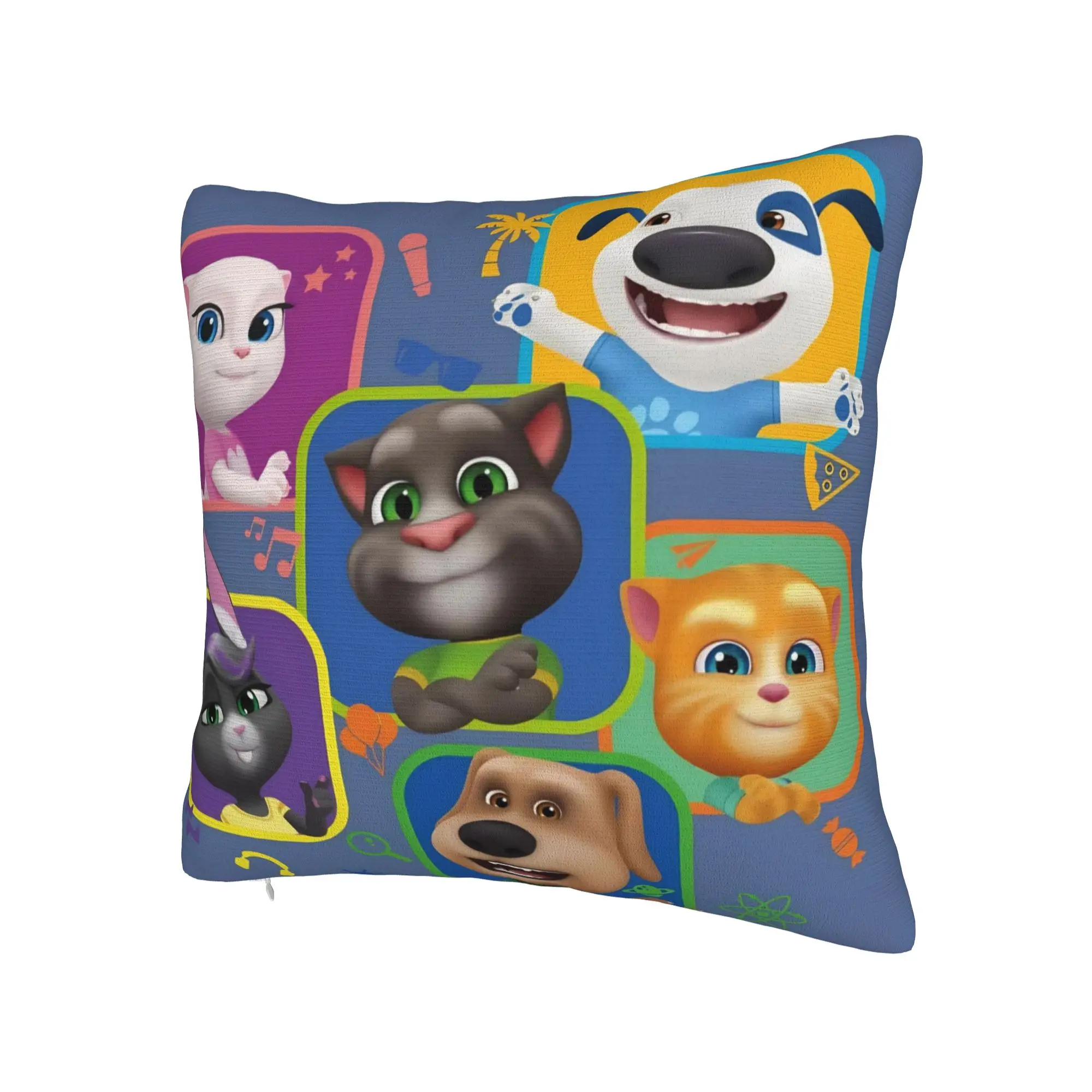 Decorative Pillow Cover T-Talking T-Tom And F-Friends Merch Home  Throw Pillow Case Cover Square Multi-Size