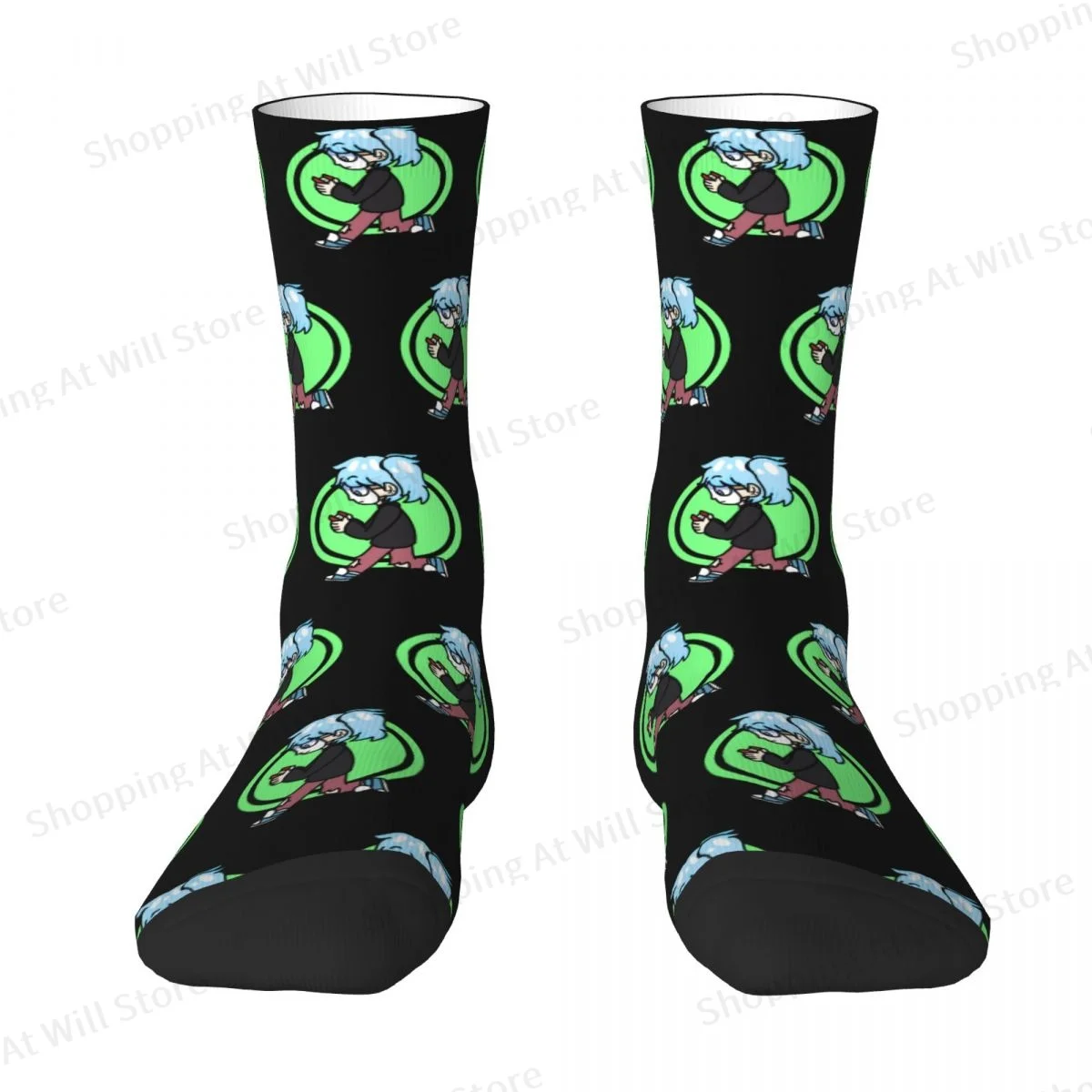 Sally Face Puzzle Game Sally Face - Looking For Spooks Men Women Happy Socks Cycling Novelty Four Seasons Stockings Gift