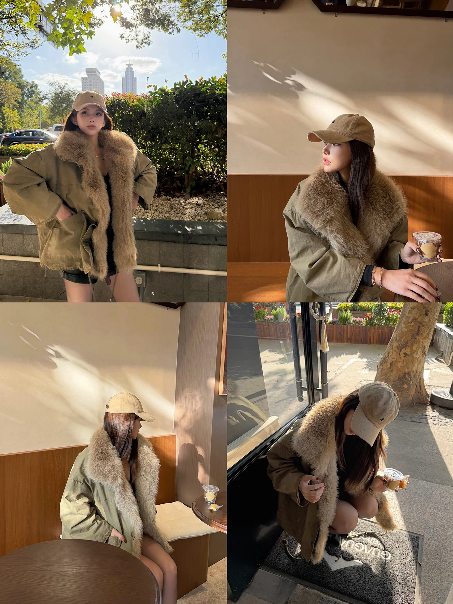 

PiRui Thiened Cotton Jaet Women's Autumn Winter Workwear Eco-friendly New Sle Loose Fit Long Sve Color Coat