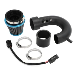 Short Ram Air Intake Kit For Honda Grom RR Monkey 2022 Air Filter System IAT Sensor Extension Harness Pipe Tube Clamp Black