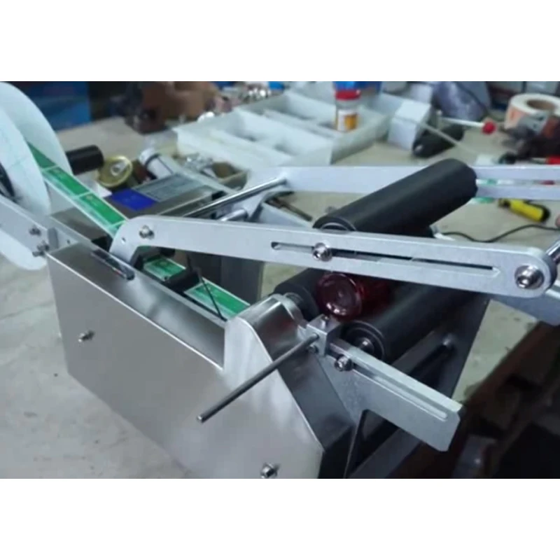 LY LT-50 Semi-Auto Circular Labeling Machine Plastic Round Bottle Date Coder Label Sticker Equipment High Quality 220V/110V