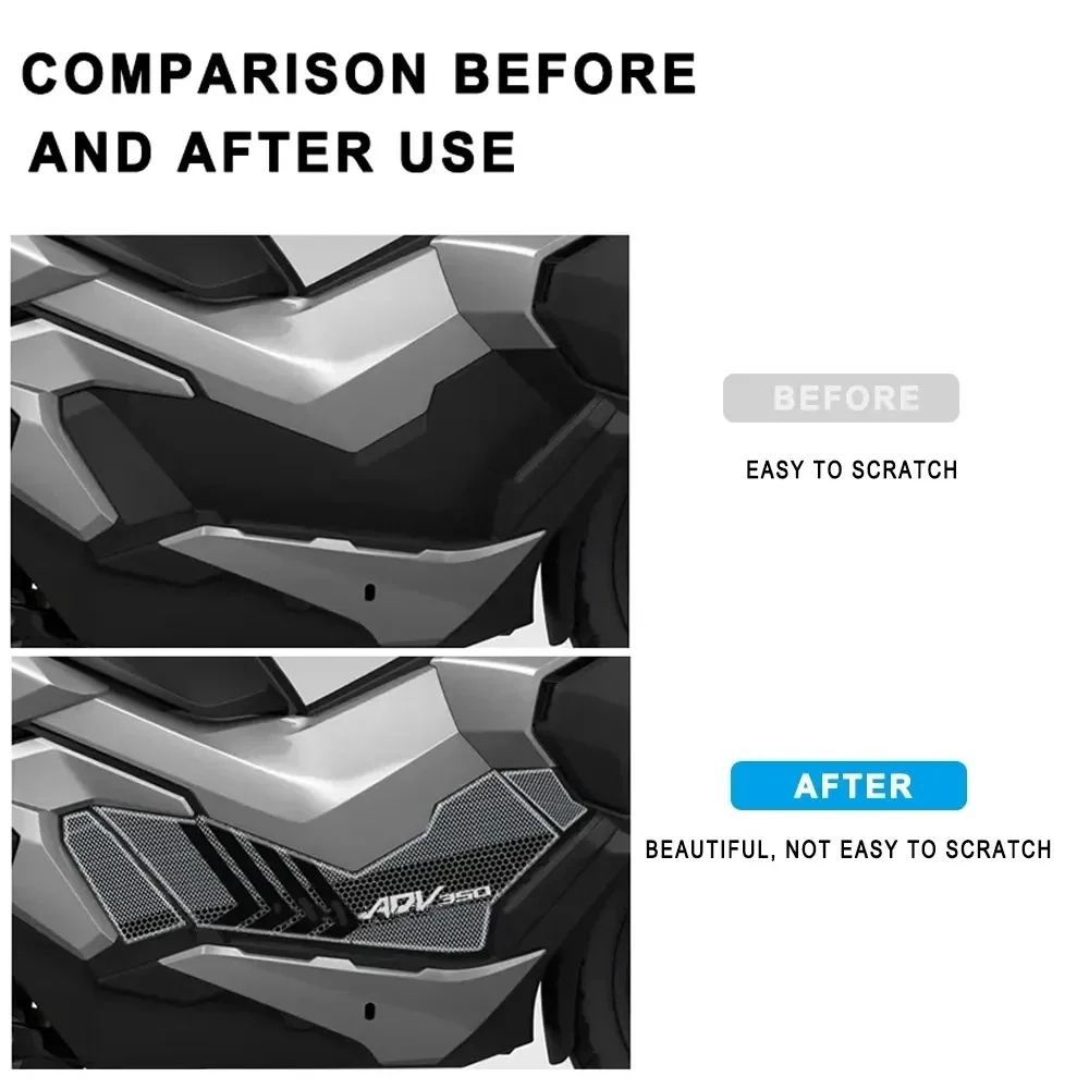 For HONDA ADV350 ADV 350 2022 2023 Non-slip Decorate Sticker 3D Epoxy Sticker Motorcycle Body Sticker