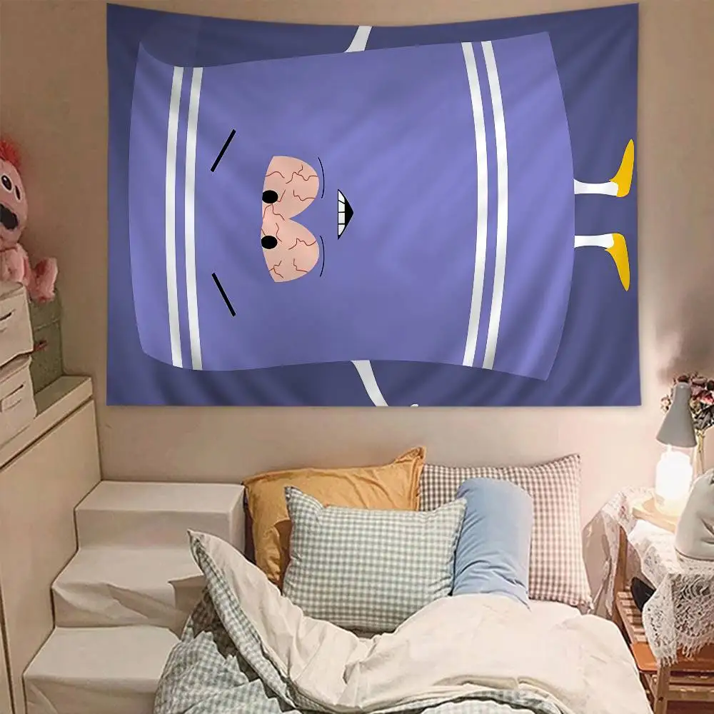 لا تجلب منشفة حمام ساوث بارك مطبوعة كبيرة قماش مزخرف جداري فني خيال علمي غرفة ديكور المنزل بطانية ديكور