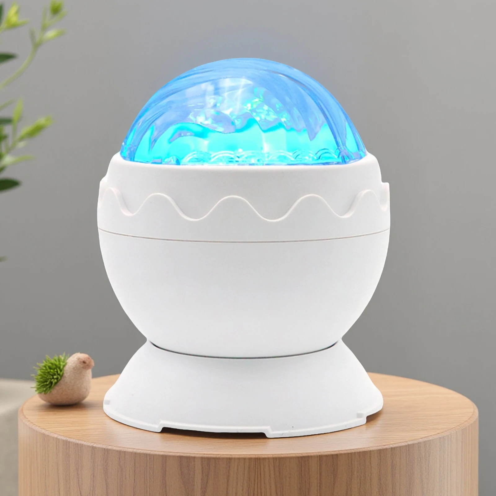 Proyector de techo de ola de mar, iluminación ambiental de humor con forma de huevo de dinosaurio, lámpara de proyector de galaxia 2 en 1 para dormitorio, sala de estar y fiesta