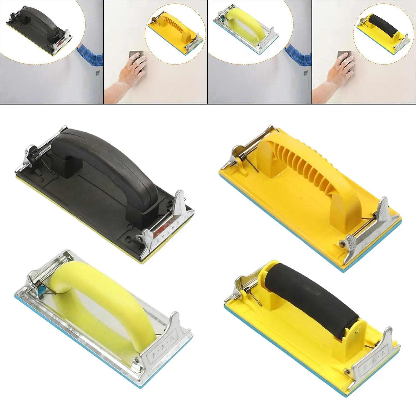 Hand Sander for Drywall Floor Manual for Finishing Brushing Detail Furniture
