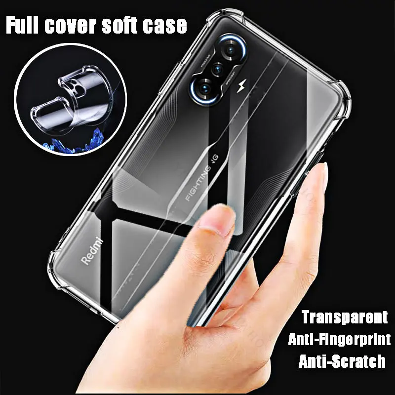 For Xiaomi Redmi K40 Gaming Clear Phone Soft Case TPU Transparent for Redmi K40Gaming 6.67\