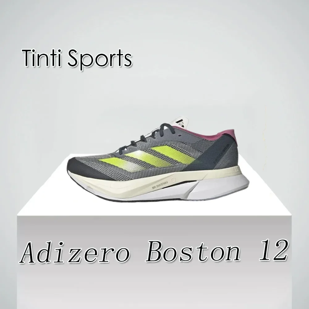 adidas Adizero Boston 12 Men's and Women's Trendy Comfortable Hundred Shock Absorption Casual Running Shoes