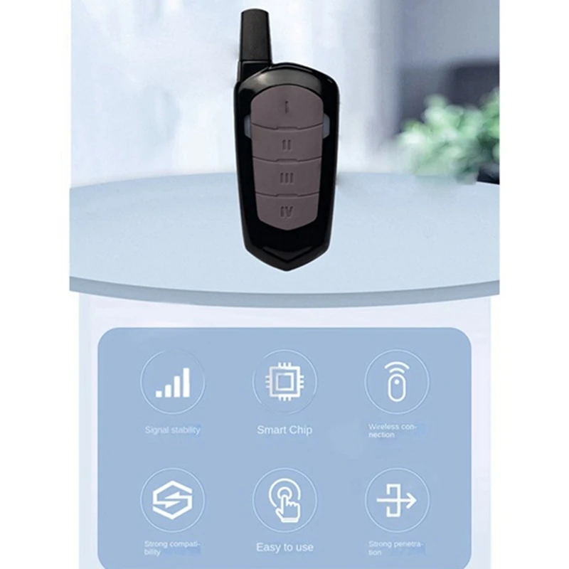 433Mhz Garage Door Remote Control Wireless Mini 4-Key Copy Clone Remote Control For Cars, Garage Doors