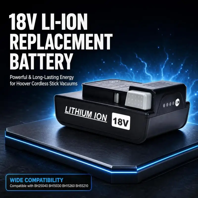 BH25040 BH15030 BH15260 BH55210 18V Rechargeable Li-ion Replacement Battery for Hoover Cordless Stick Vacuum Cleaner