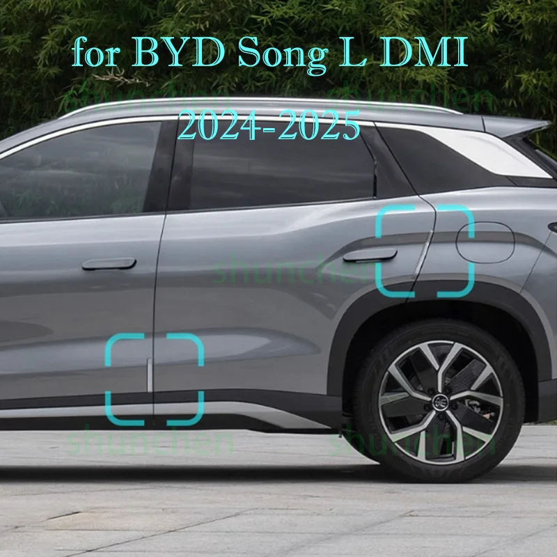 Car Door Bumper Strip for BYD Song L DMI 2024-2025 Anti-collision Anti-scratch Border Protective ABS Trim Exterior Accessories